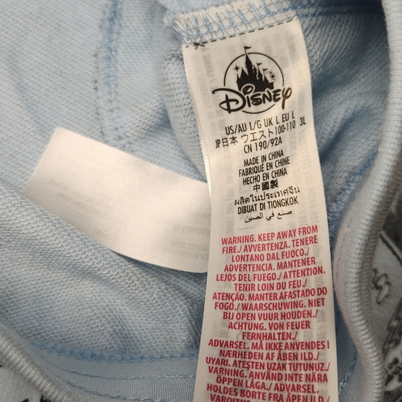 Disney Men's Light Blue Donald Duck Comic Strip Cotton Blend Flat Front Shorts3X - Picture 4 of 6